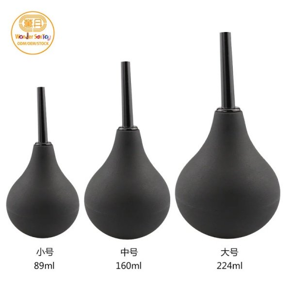 02 Anal Douche black 3 sizes capacity 89ml 160ml 224ml 02 Anal Douche black 3 sizes capacity 89ml 160ml 224ml