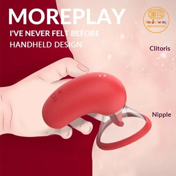 Main-03 tongue vibrator Nipple Vagina Clit Stimulator