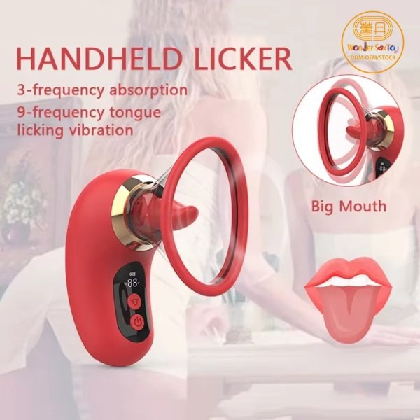 Main-04 tongue vibrator Nipple Vagina Clit Stimulator
