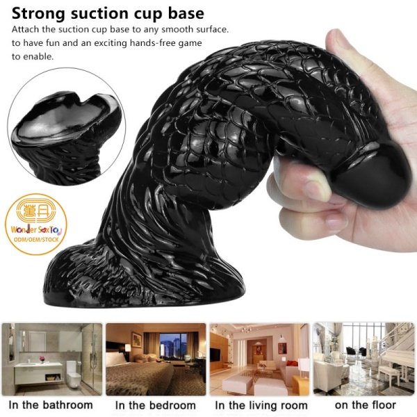 Main picture 03 Monster Dildo Large Anal Plug Dragon Scale Dildo Masturbator Strong Suction Cup Massager
