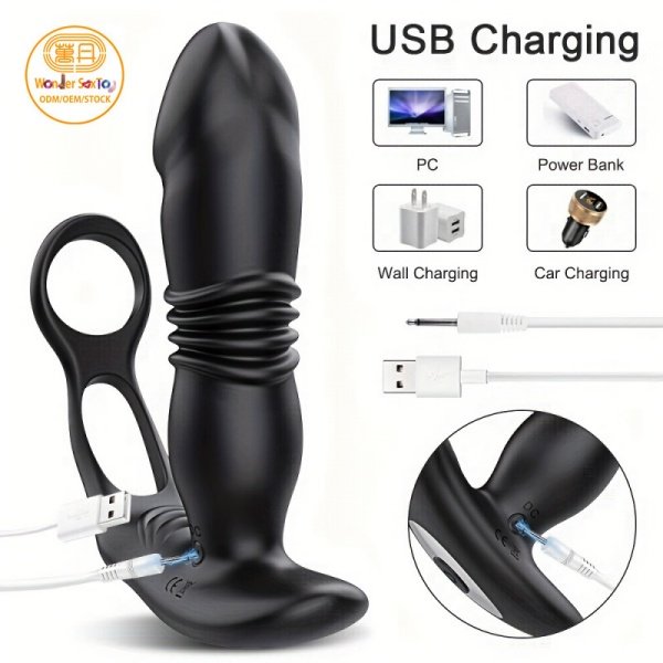 Main picture 04 Anal Vibrator 3-in-1 Remote Thrusting Prostate Massager with Dildo Main picture 04 Anal Vibrator 3-in-1 Remote Thrusting Prostate Massager with Dildo