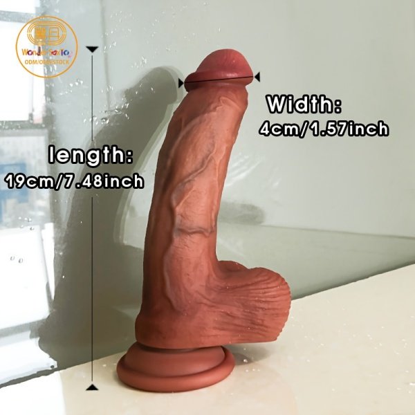 Main picture 04 Middle Size Realistic Dildo Remote Control Vibrator with Telescopic G-Spot Plug Main picture 04 Middle Size Realistic Dildo Remote Control Vibrator with Telescopic G-Spot Plug