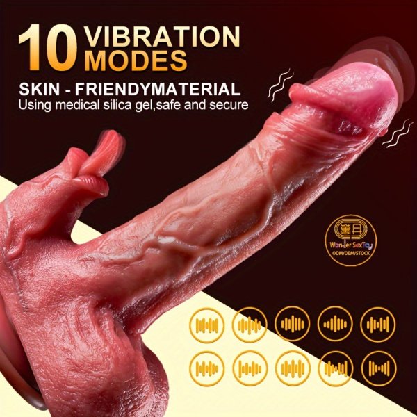 Main picture 06 Vibrating Dildo Silicone Electric with Rotation & Heating Main picture 06 Vibrating Dildo Silicone Electric with Rotation & Heating