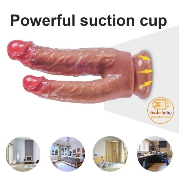 Main picture 06 logo Double Dildo Soft Silicone Flexible Penis Suction Cup Vaginal G-spot Dick Main picture 06 logo Double Dildo Soft Silicone Flexible Penis Suction Cup Vaginal G-spot Dick