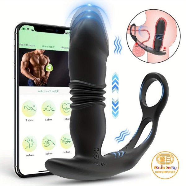 Main picture 07 Anal Vibrator 3-in-1 Remote Thrusting Prostate Massager with Dildo Main picture 07 Anal Vibrator 3-in-1 Remote Thrusting Prostate Massager with Dildo