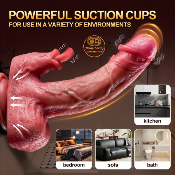 Main picture 07 Vibrating Dildo Silicone Electric with Rotation & Heating Main picture 07 Vibrating Dildo Silicone Electric with Rotation & Heating