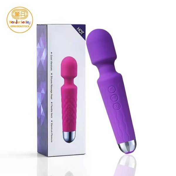 SKU-04-Wand vibrator Purple with box 600X600