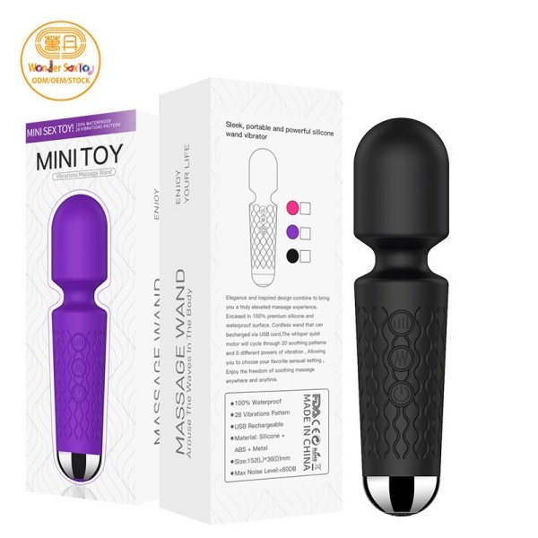 Wand Vibrator small size black  600X600 logo 120x120 02