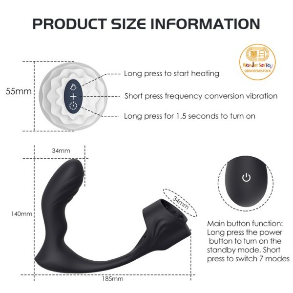 Details 03 Size Prostate Massager Remote Wireless Anal Vibrator Butt Plug Details 03 Size Prostate Massager Remote Wireless Anal Vibrator Butt Plug
