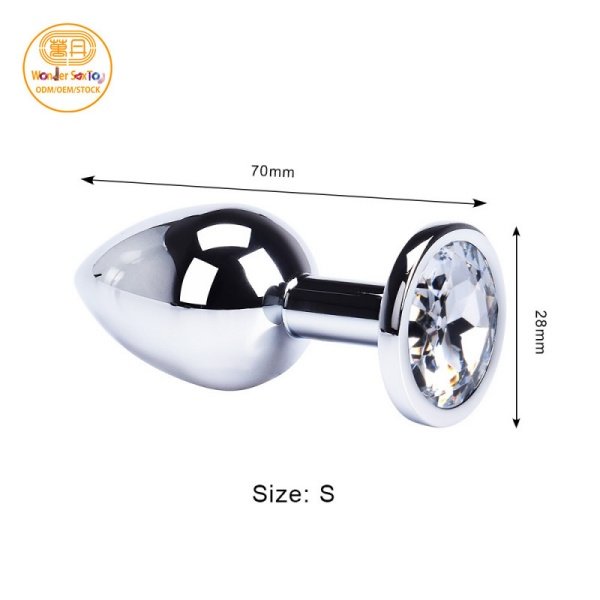 Main picture 16 size Metal Butt Plug Stainless Steel Crystal Anal Plug 3 sizes Anus Stimulator Main picture 16 size Metal Butt Plug Stainless Steel Crystal Anal Plug 3 sizes Anus Stimulator